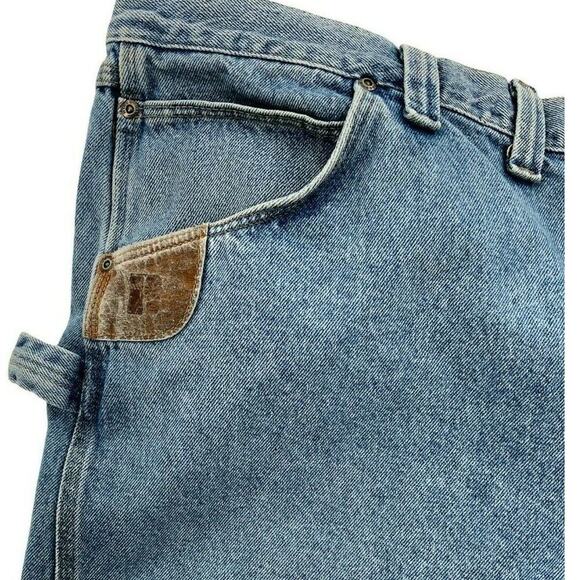 Riggs By Wrangler Carpenter Workwear Jeans Mens Size 52X32 Vintage Relaxed Fit - Picture 9 of 11